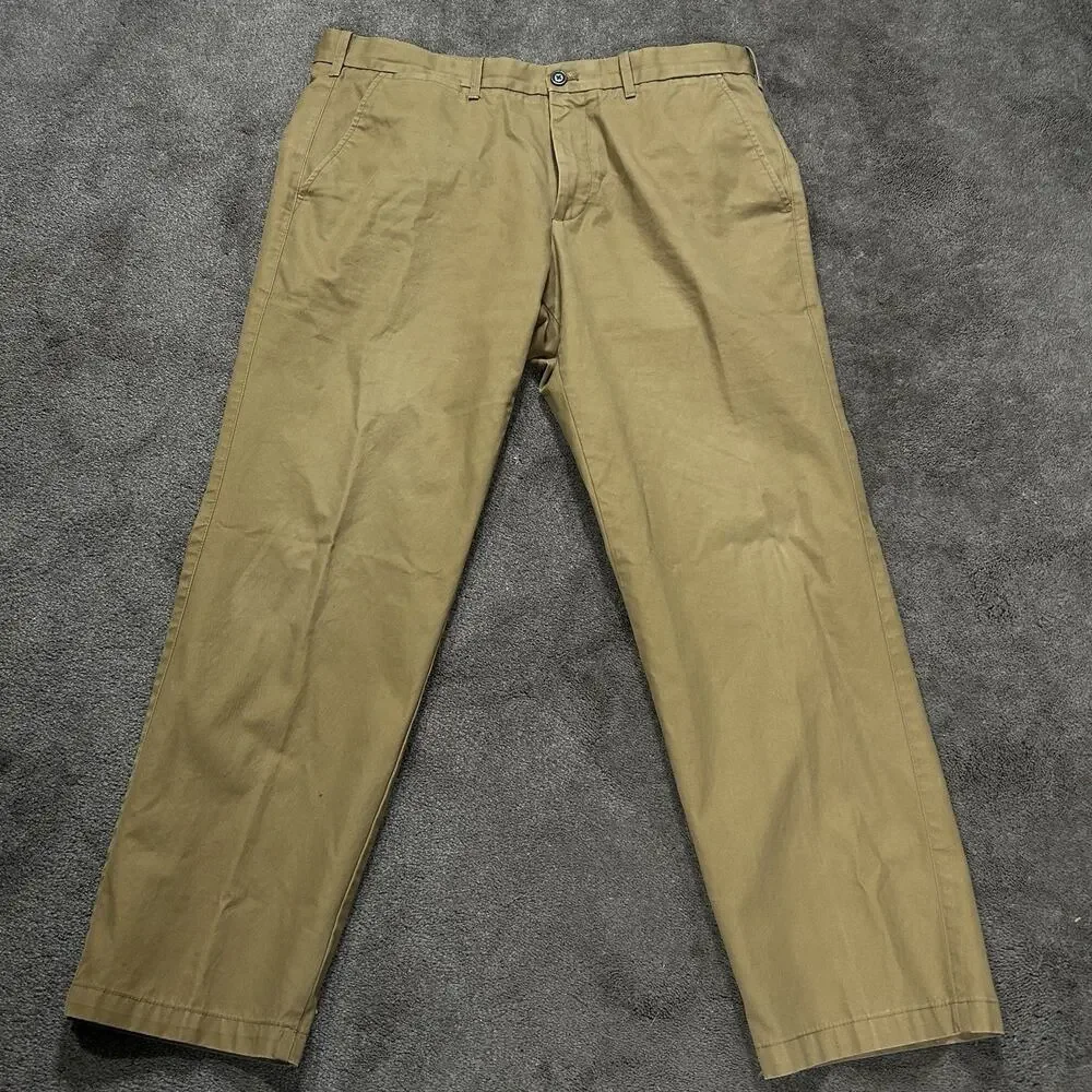 Gap Men 36X29 Straight 8.5" Leg Clean Khaki Color, Cream Caramel Fall'16‎ Chinos - Picture 2 of 12